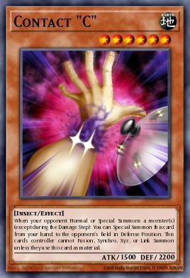 A single card from the set named: Contact "C"