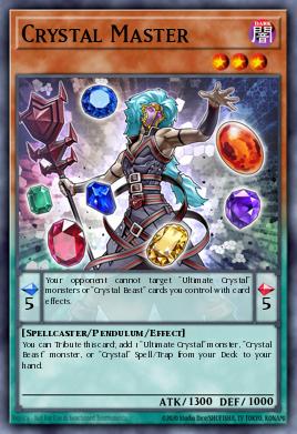 A single card from the set named: Crystal Master