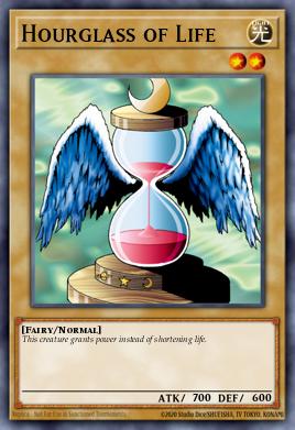 A single card from the set named: Hourglass of Life