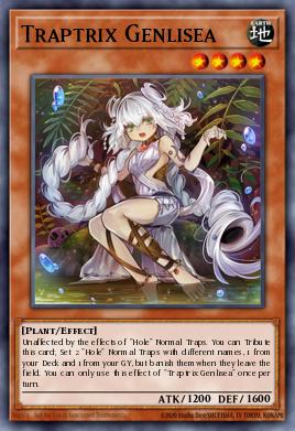 A single card from the set named: Traptrix Genlisea