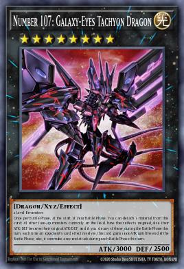 Pojedinačna karta iz seta pod imenom: Number 107: Galaxy-Eyes Tachyon Dragon