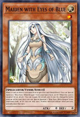 A single card from the set named: Maiden with Eyes of Blue