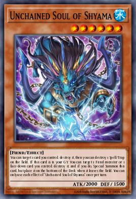 A single card from the set named: Unchained Soul of Shyama