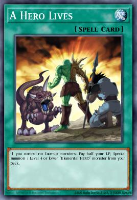 Card from list:  A Hero Lives