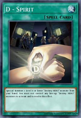A single card from the set named: D - Spirit