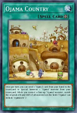 A single card from the set named: Ojama Country