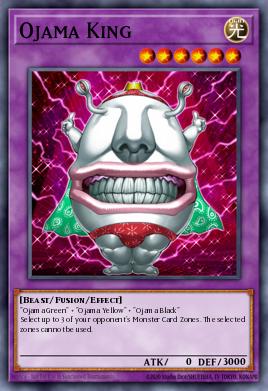 A single card from the set named: Ojama King