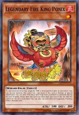 Pojedinačna karta iz seta pod imenom: Legendary Fire King Ponix
