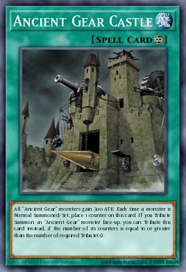 A single card from the set named: Ancient Gear Castle