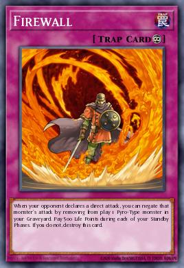 A single card from the set named: Firewall