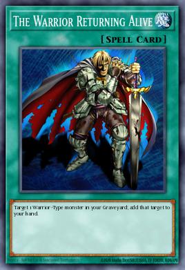 A single card from the set named: The Warrior Returning Alive