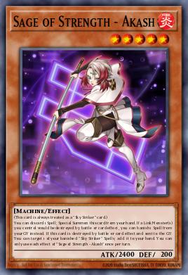A single card from the set named: Sage of Strength - Akash