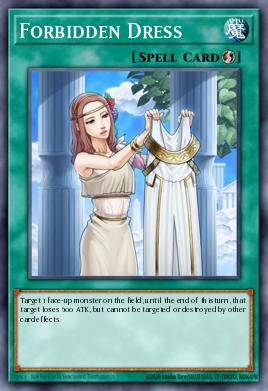 A single card from the set named: Forbidden Dress