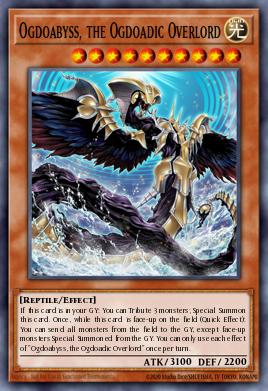 A single card from the set named: Ogdoabyss, the Ogdoadic Overlord