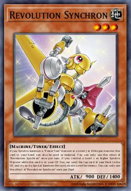 A single card from the set named: Revolution Synchron