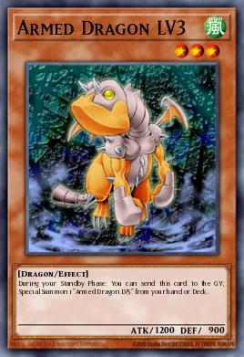 A single card from the set named: Armed Dragon LV3