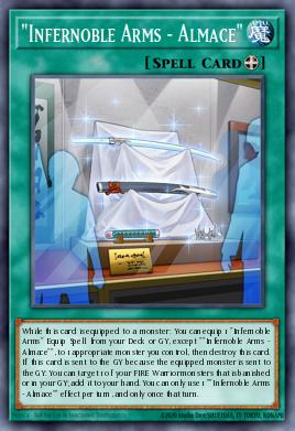 A single card from the set named: "Infernoble Arms - Almace"