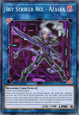 A single card from the set named: Sky Striker Ace - Azalea