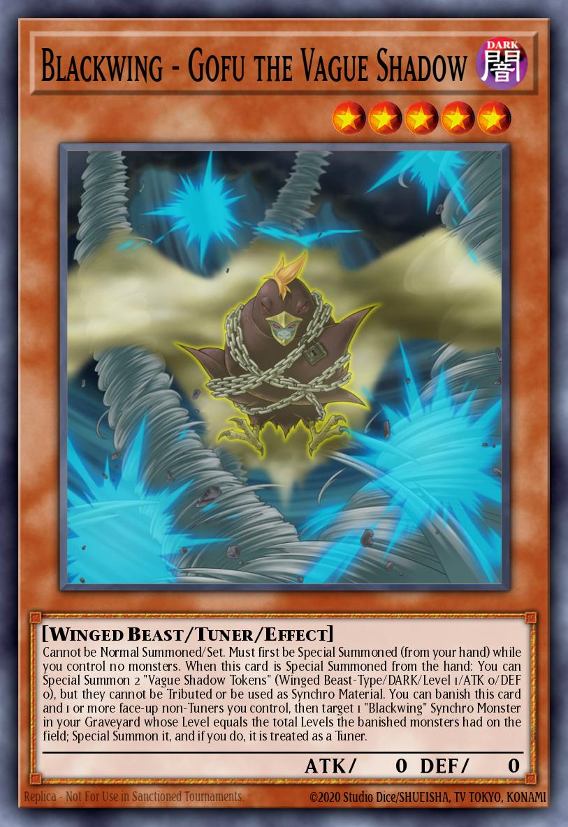 Card image of: Blackwing - Gofu the Vague Shadow