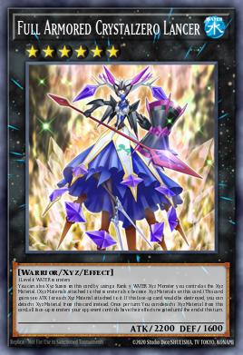 A single card from the set named: Full Armored Crystalzero Lancer
