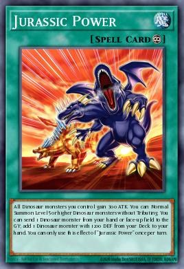 A single card from the set named: Jurassic Power
