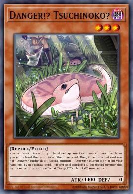 A single card from the set named: Danger!? Tsuchinoko?